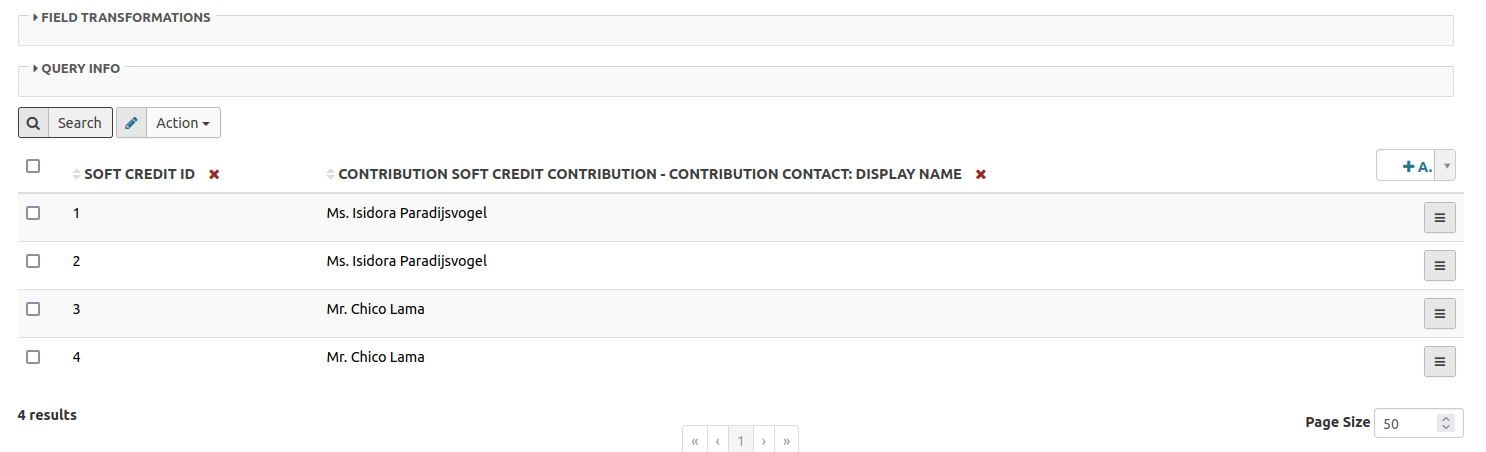 Initial fields with data