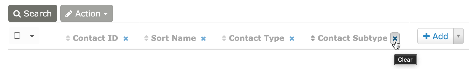Delete fields